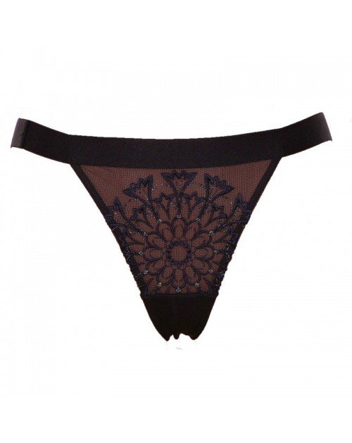 Triumph juodi 44(XXL) dydžio kelnaitės Enchanted essence string