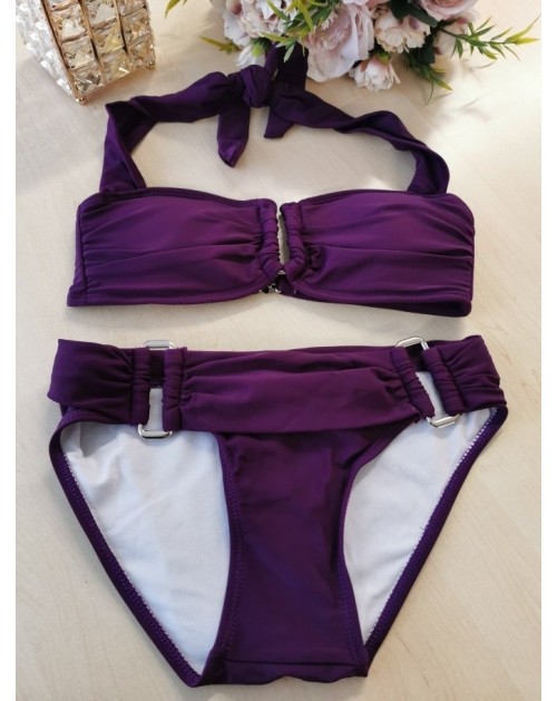 Victorias Secret S(36) dydžio violetinės spalvos dviejų dalių  maudymosi kostiumėlis Secret
