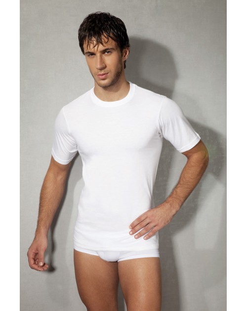  Doreanse Vyriški balti medvilniniai apatiniai marškinėliai 2505