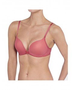 Sloggi 70A ir 80C koralo spalvos push-up  liemenėlė Wow comfort PU