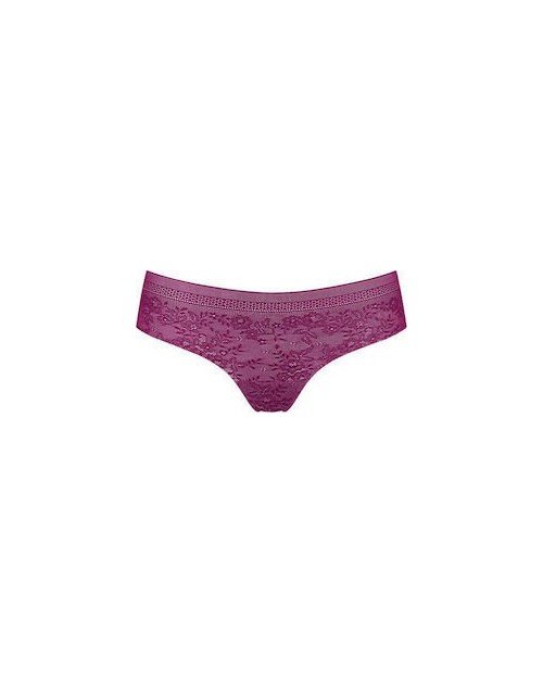 Sloggi S L dydžio violetinės spalvos minkštos  gifiūrinės kelnaitės  Zero Lace Hipstring