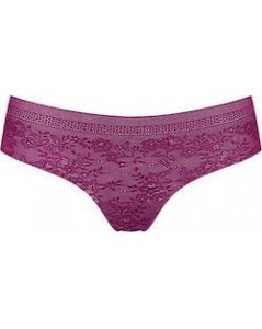 Sloggi S L dydžio violetinės spalvos minkštos  gifiūrinės kelnaitės  Zero Lace Hipstring