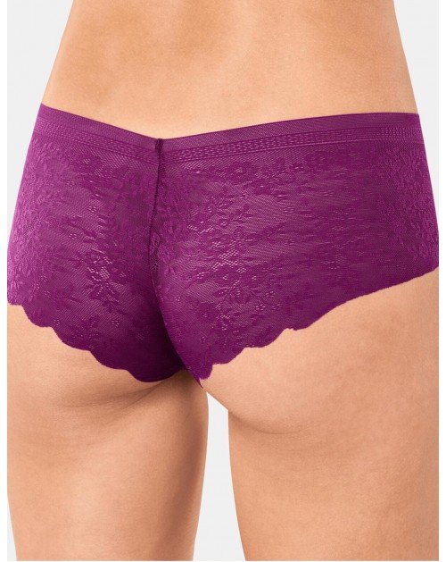 Sloggi S L dydžio violetinės spalvos minkštos  gifiūrinės kelnaitės  Zero Lace Hipstring