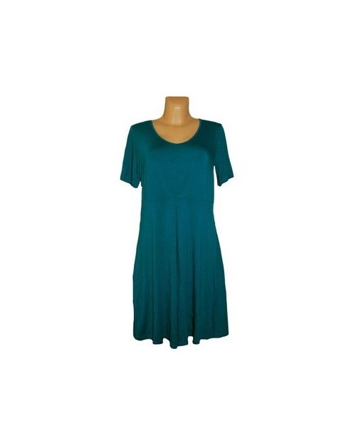Triumph tamsiai mėlynos spalvos viskozinė laisvalaikio suknelė trumpomis rankovėmis Exotic Elegance Dress